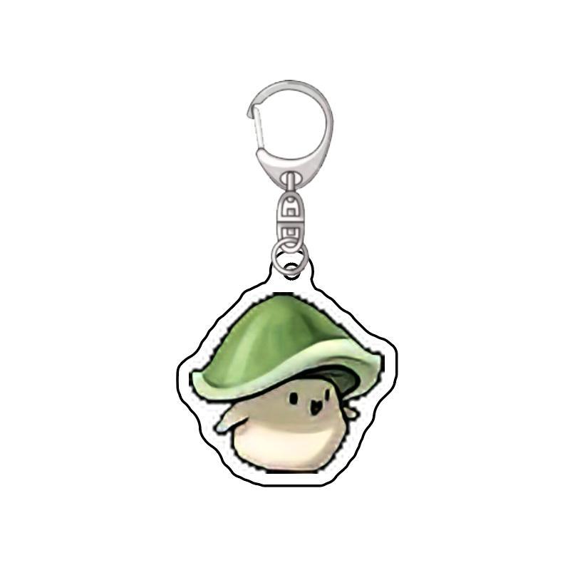 Harajuku MapleStory Kawaii E Hot Game Fans Souvenir Blue Snail Mushroom Bat Keychain