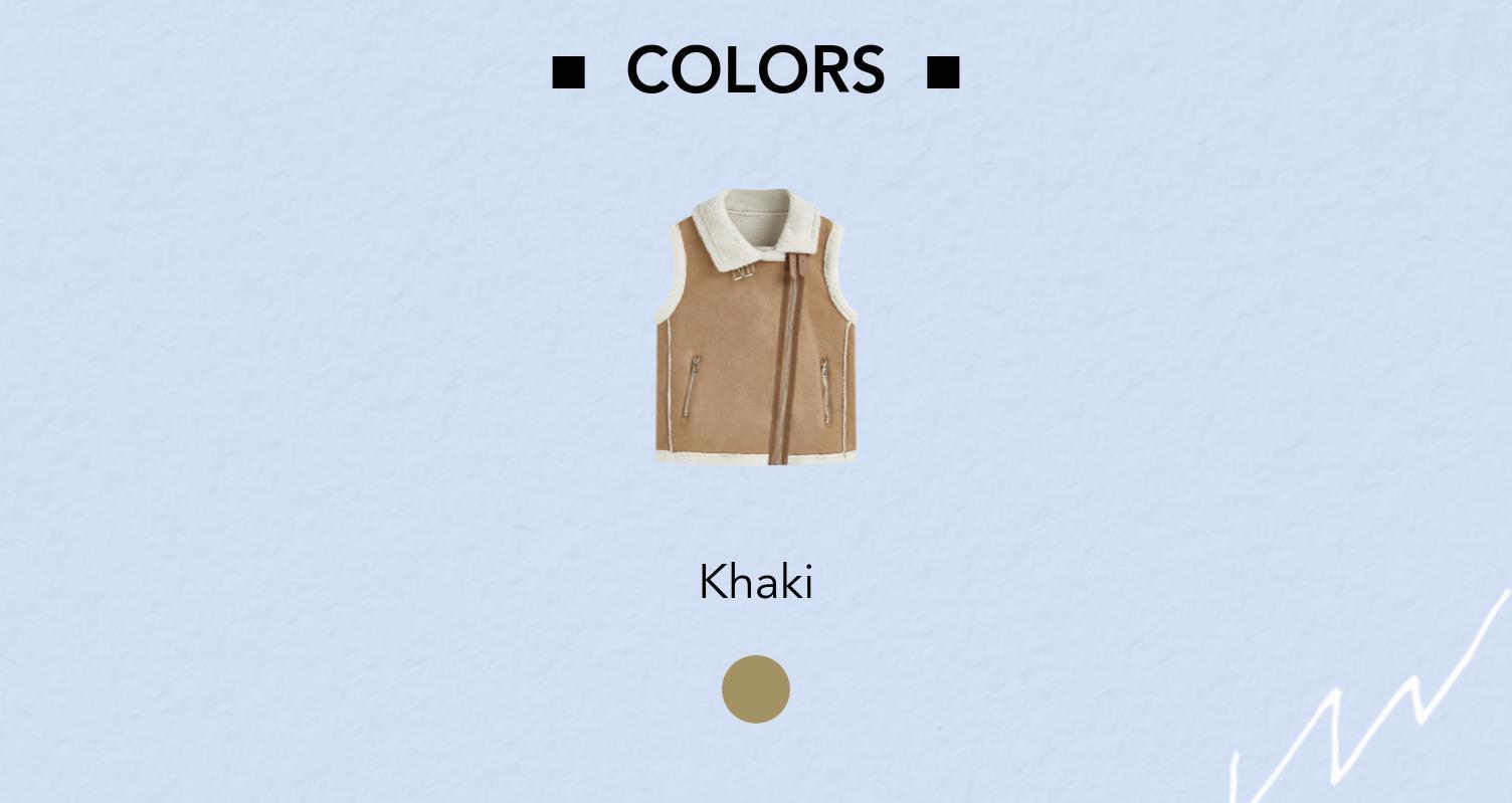 Cider [size L-XXL] Faux Shearling Collar Oversized Jacket Vest