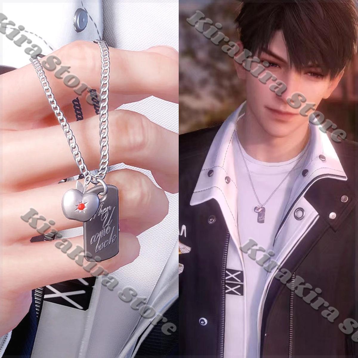 Caleb Love and Deepspace Sylus Necklace Rafayel Anime Impression Accessory Cosplay Amulet Pendant Keychain Choker Jewelry Gifts