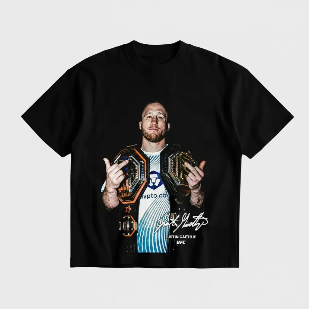 Justin Gaethje UFC Freedom 250 Heavy Cotton T-Shirt Justin Gaethje Graphic Tee UFC Combat Sports Fan Shirt MMA Fight Night Shirt Gift for Men Women American Made Fightwear