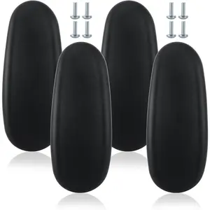 2 Pair Universal Office Chair Arm Rest Replacement, Gaming Chair Arm Pads with 4" Mounting Hole, Comes with Install Screws, Office Chair Replacement Parts