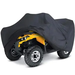 PU Silver Color Bull Sand Car Cover, Four-Wheel Electric Motorcycle Jacket, Rainproof Sunscreen Atv/tuv All-Terrain Dust Proof