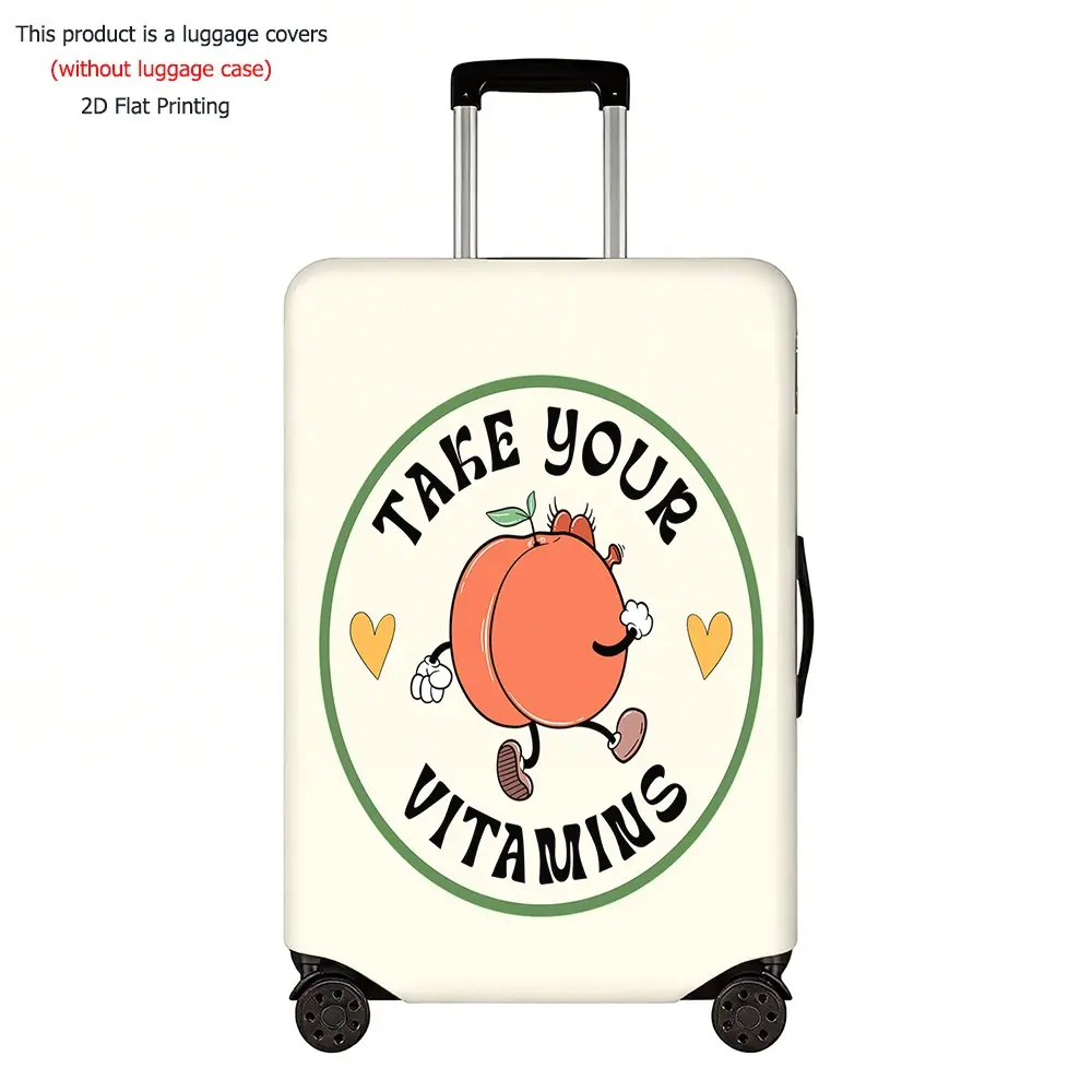Advanced Artistic Luggage Protector, Thick Dust Cover, Durable Elastic Material, Fits 18-32 Inch Luggage, Travel Essential Accessory