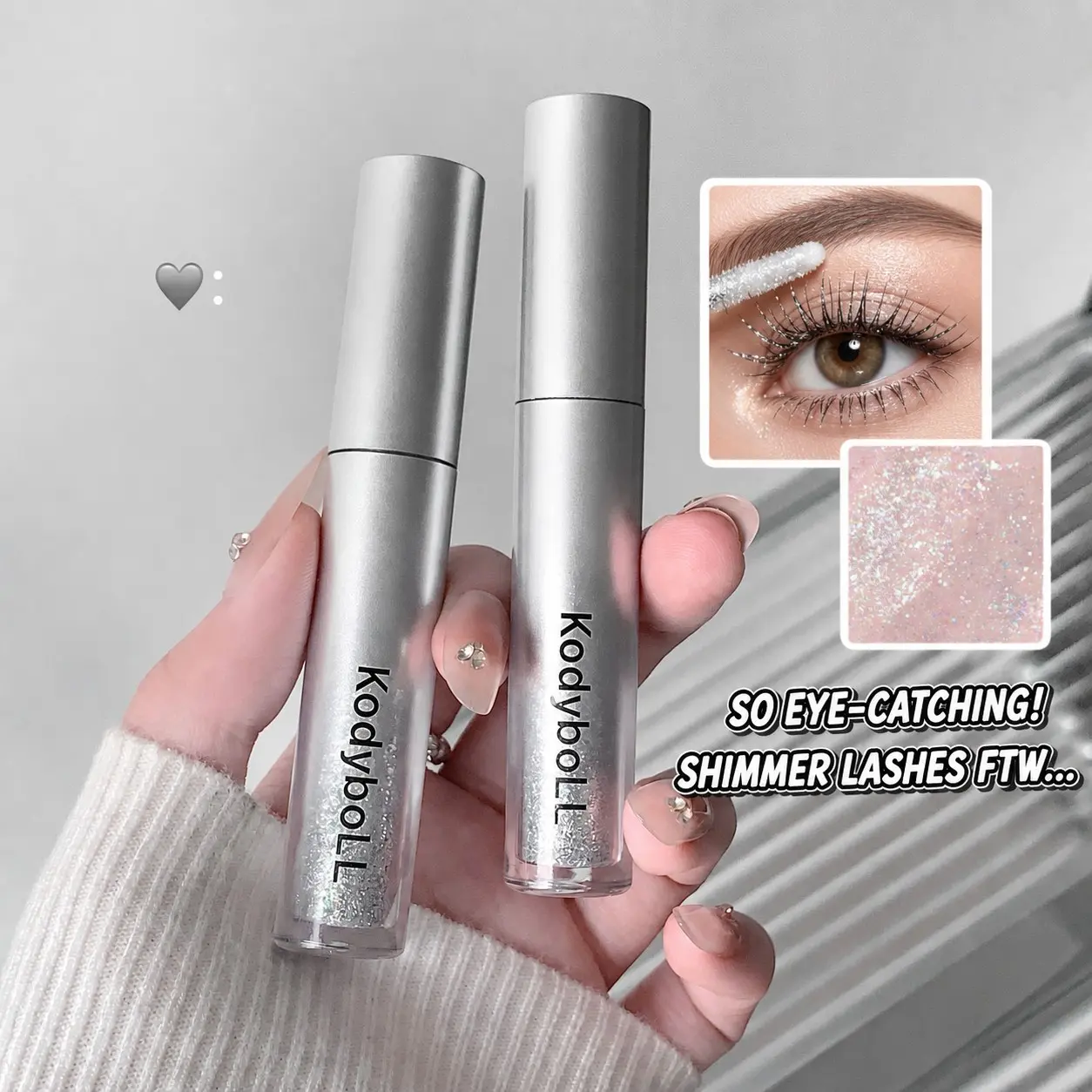 Crystal Drill Flash Lash Mascara, Waterproof Long-Lasting Curling, Smudge-Proof Root Definition, Hold-All Day Lash Mascara