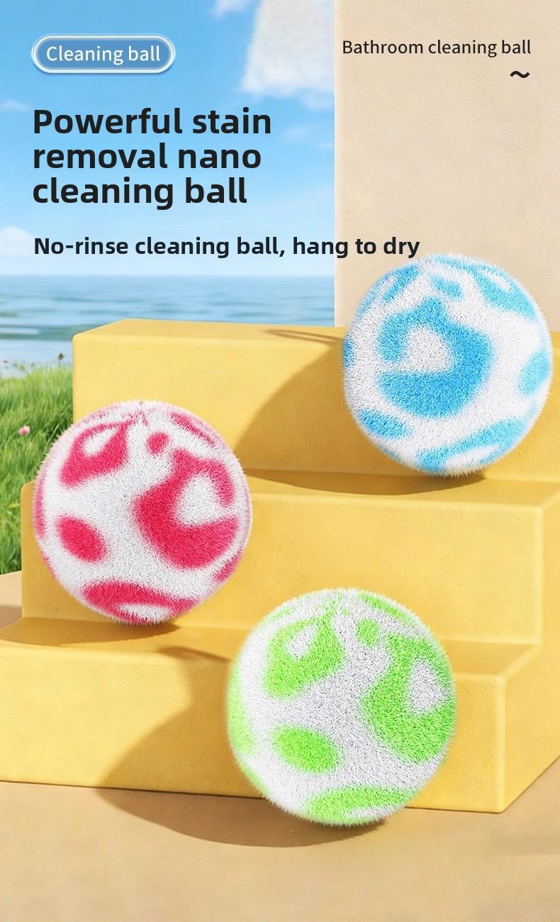 Bathroom Sink Cleaning Ball Scrubber Countertop Tub Brush for Washbasin Cleaning Multi - Purpose Bathroom Cleaning Tool