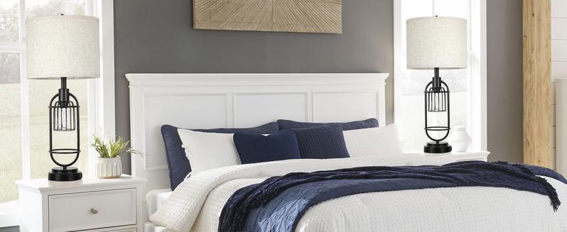 Set of 2 Table Lamps for Living Room with USB Ports, 29" Tall 2-Light Bedside Lamps, Farmhouse Nightstand Lamp with Cream Fabric Shade, Industrial Desk Lamp for Bedroom End Table Reading Lamp E26 Base