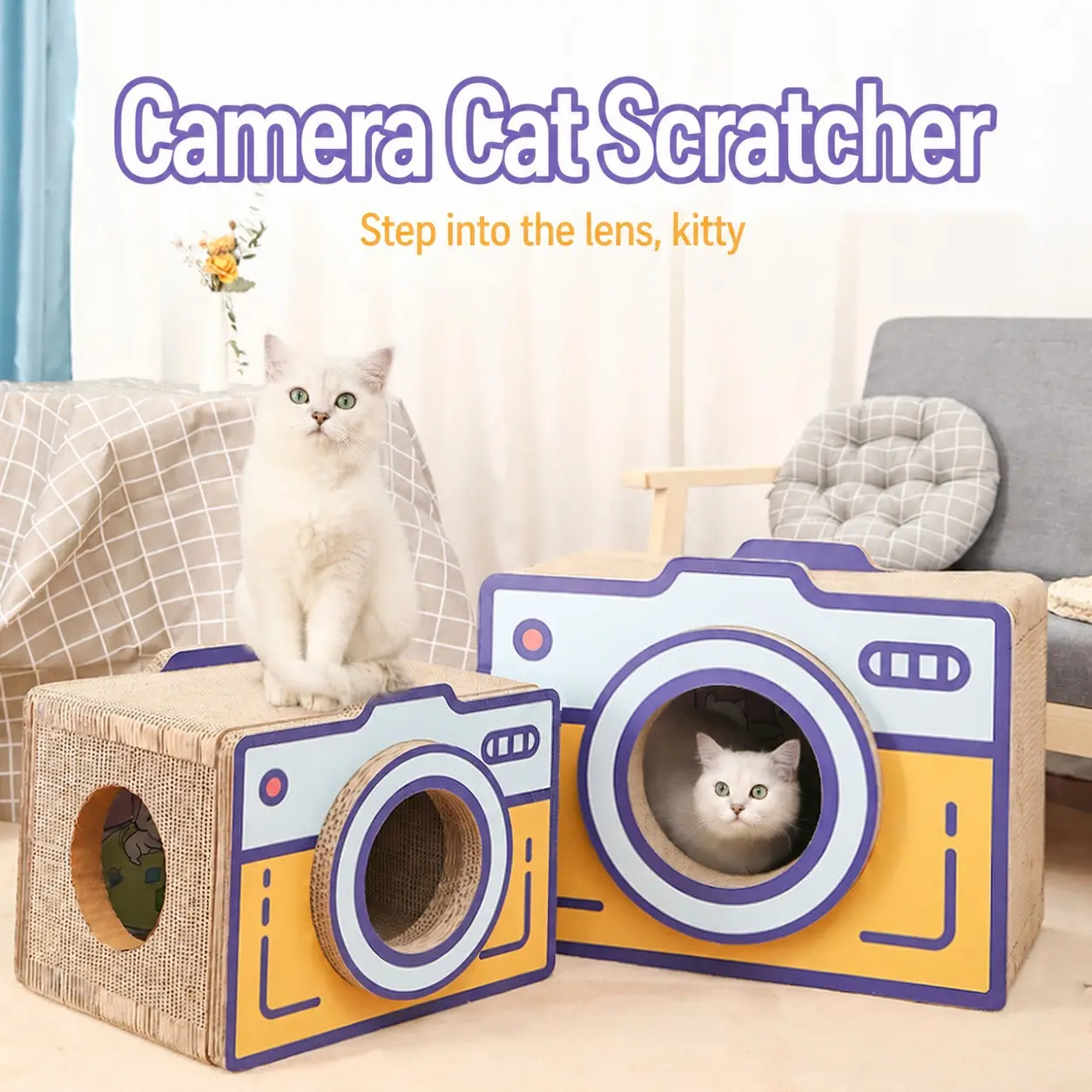 Durable Hemp Cat Scratching Post and Pad, Scratcher, Multi-Functional Cat Bed, Training and Play Dual Use, Shed-Free, All-Season Scratch Guard