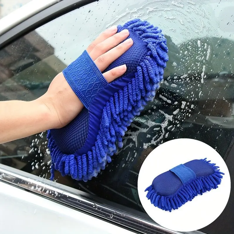 Ultra-Fine Fiber Car Cleaning Sponge, Car Wash Sponges, Car Cleaning Supplies, Portable and Practical, Suitable for Cars, Home, Motorcycles, Gentle on Paint, Strong Stain Removal
