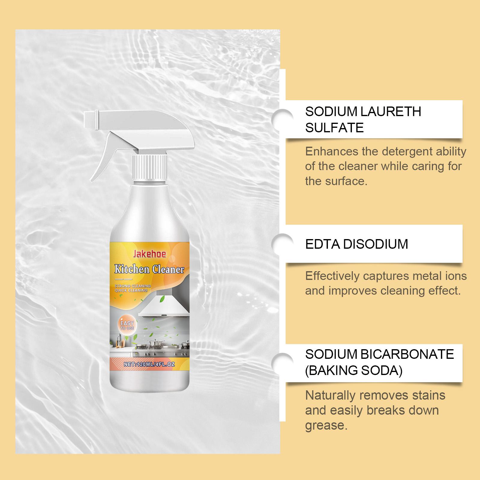 Jakehoe Kitchen Grease Cleaner Kitchen Cookware Cooktop Range Hood Oil And Stain Remover