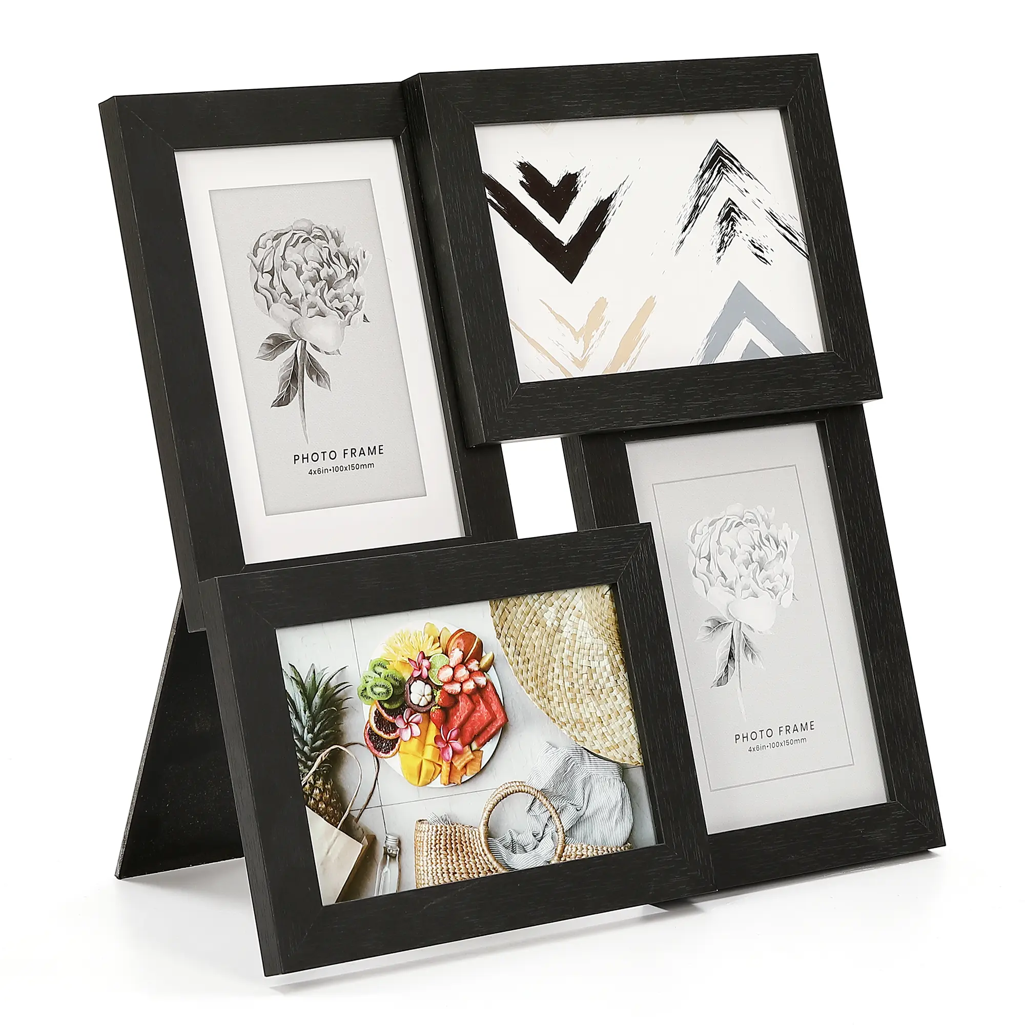 12 Pack 4x6 Modern Collage Photo Frame Set – Gallery-Style MDF Frames with Glass, Wall or Tabletop Display, Easy Photo Change, Family or Gift Use