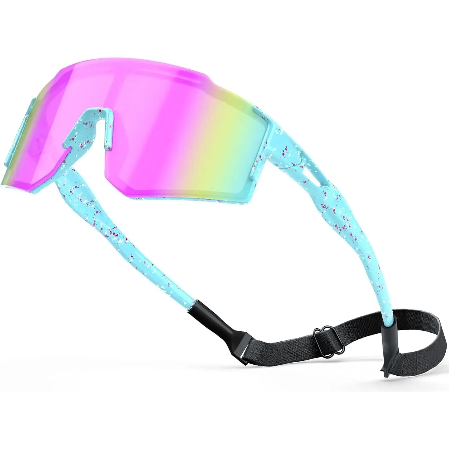 Kids Sports Sunglasses - Youth Baseball Glasses for Boys Girls Age 6-14 with UV Protection Goggles(Gift)