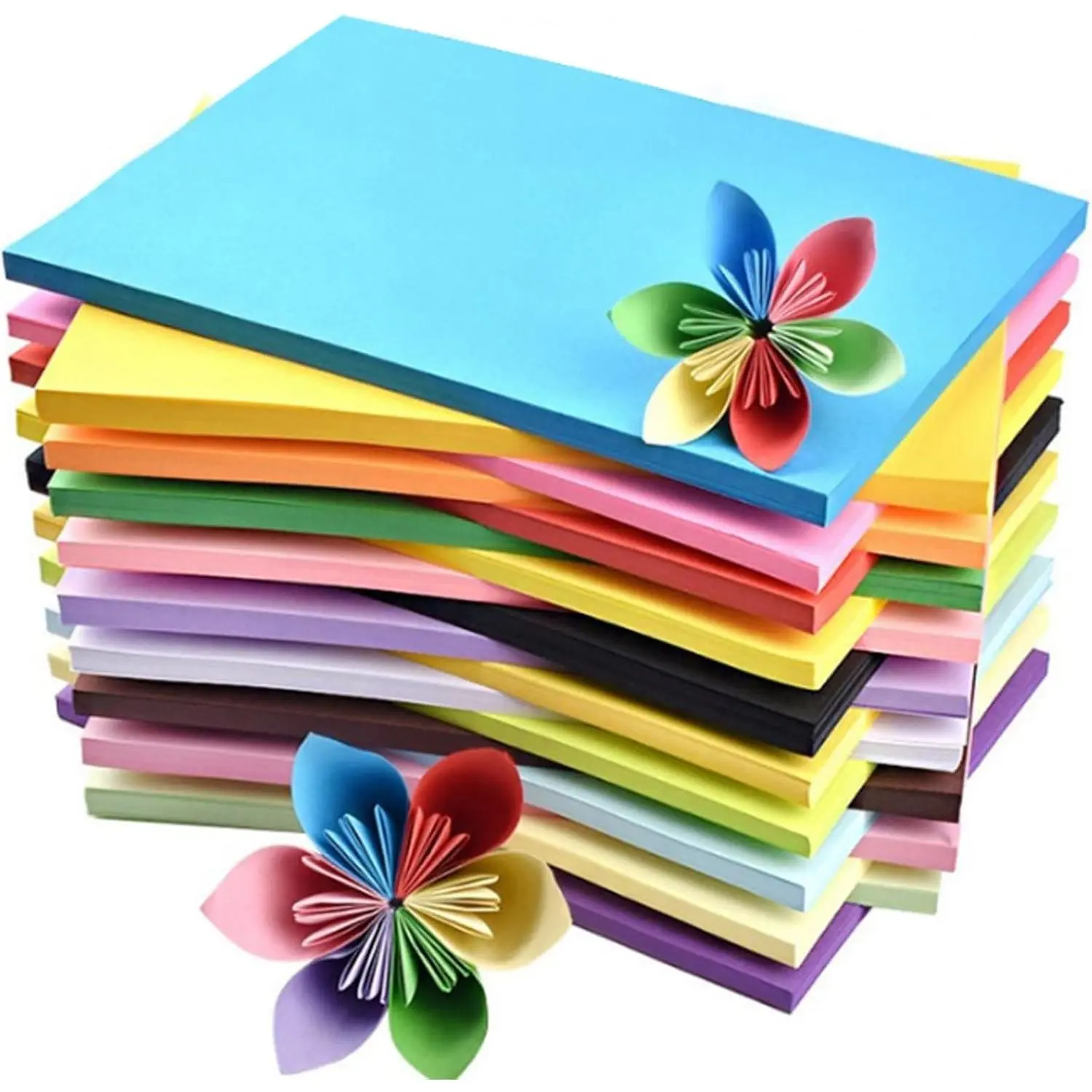 Colored Paper 100 Sheets, Construction A4 Copy Paper for Craft Art Drawing | 70gsm/19lb, For School Classroom Supplies, Arts & Crafts, Drawing & Coloring