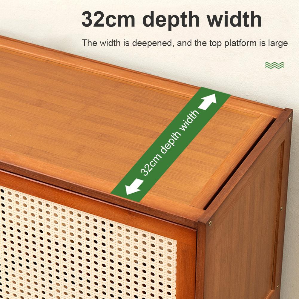 Tipping Bucket Shoe Rack Organizer with 2 Flip Drawers & Door Entryway Narrow Shoe Storage Cubby 7-Tier Bamboo Free Standing Shoe Storage Shelf for Closet Hallway Entryway Tipping Bucket Shoe Rack Organizer with 2 Flip Drawers & Door Entryway Narrow Shoe Storage Cubby 7-Tier Bamboo Free Standing Shoe Storage Shelf for Closet Hallway Entryway