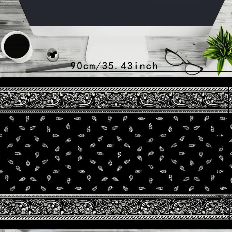 Creative Pattern Mouse Pad, 1 Count Rectangle Gaming Mouse Pad for Desk Laptop Desktop, Non-Slip Rubber Base Stitched Edge Desk Pad, Office Accessories, Gaming Desk Accessory