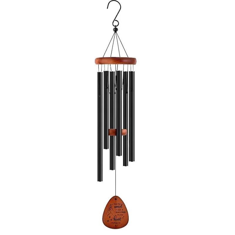Dark Color Wind Chime, Outdoor Courtyard Decoration, Perfect for Garden Aesthetics, Enhance Your Outdoor Space with Elegance