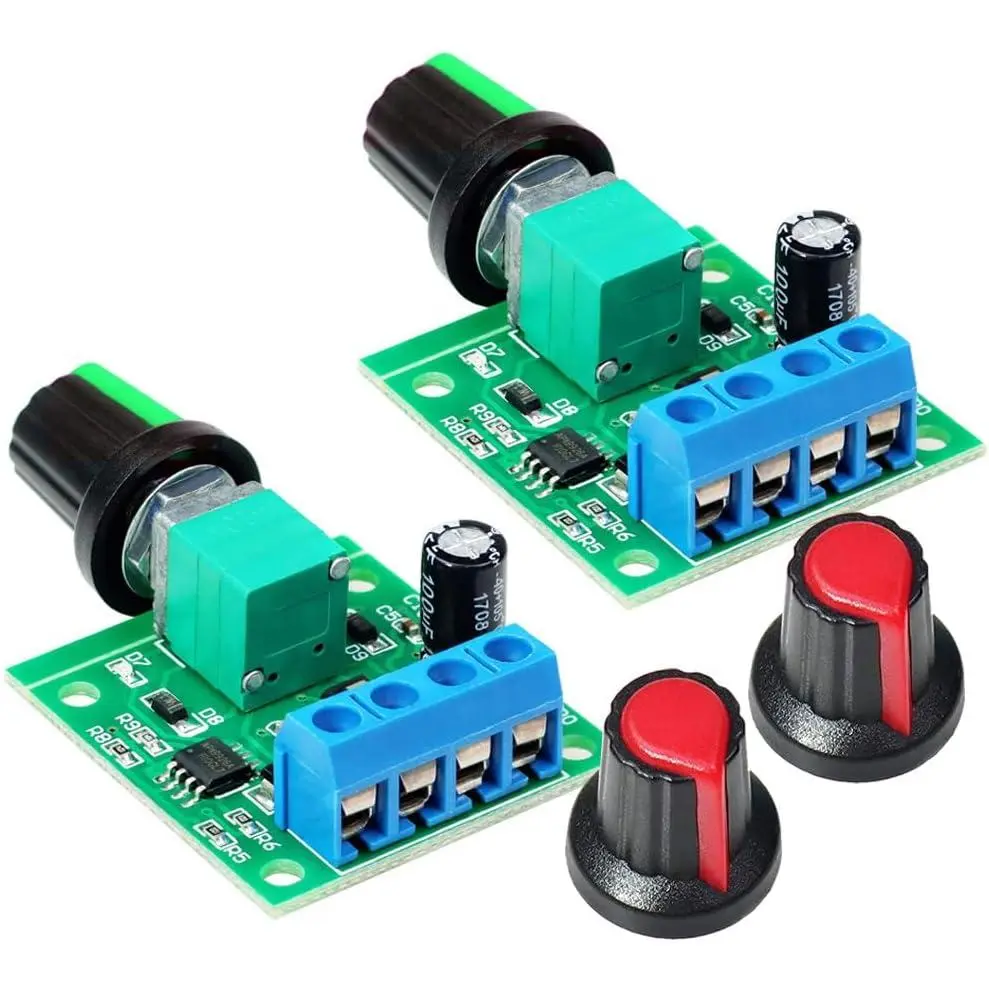 2 count PWM Low   Speed Controller DC 1.8V 3V 5V 6V 12V 2A 1803BK 1803B Adjustable Driver  with Speed Control Knob
