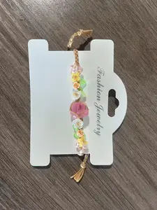 Handmade Braided Flower Design Bracelet for Girls, Sweet Style Wristband, Forest Theme Jewelry, Cute and Charming Accessory for Teens