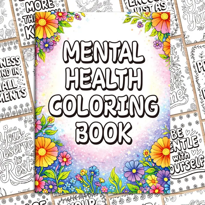 Adult Inspirational Coloring Book, Stress Relief Doodle Book, High-Definition Pages, Motivational Quotes, Perfect Gift for Friends and Family
