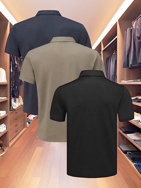 Men's High-End Polo Shirt, Summer Casual Fitted Short Sleeve, Quick-Dry Fabric, Outdoor Sports & Leisure Wear, Perfect Birthday Gift! Men's High-End Polo Shirt, Summer Casual Fitted Short Sleeve, Quick-Dry Fabric, Outdoor Sports & Leisure Wear, Perfect Birthday Gift!