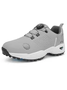 Professional golf shoes - hockey shoes, outdoor hiking shoes, trekking shoes, running shoes, available in large sizes, heightening shoes, comfortable EVA rubber sole - rotating buckle for quick lacing design - breathable, waterproof and durable