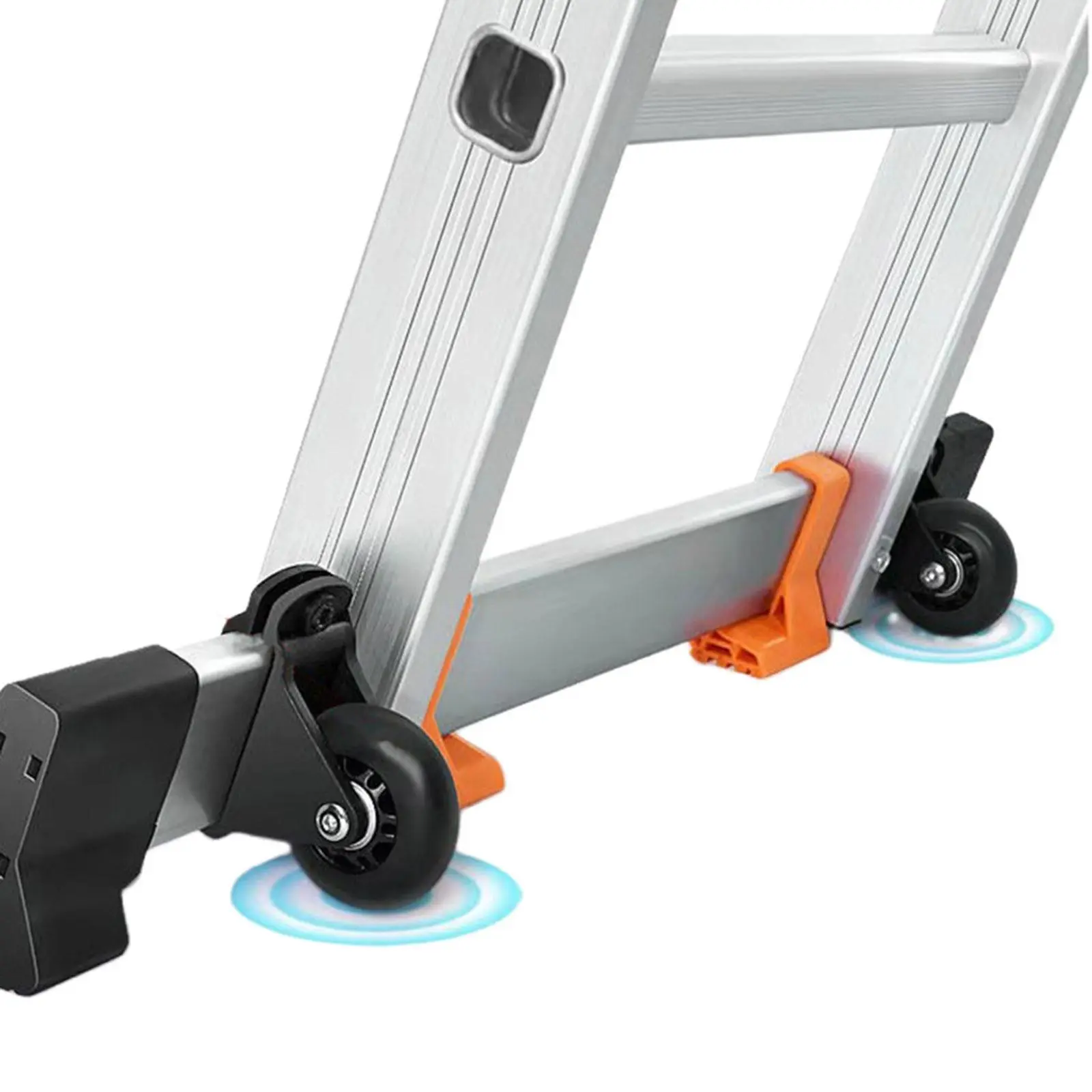 2x Ladder Balance Bar Wheels Folding Ladder Moving Wheels Direct Replaces Durability Portable Accessories Leveling Casters