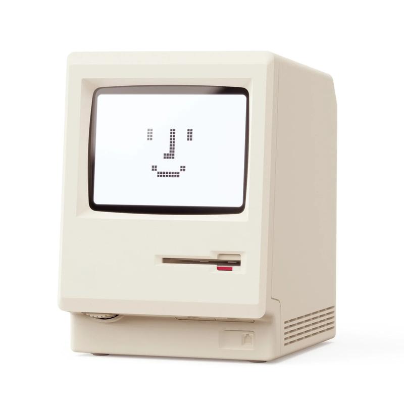 Macintosh Retro Mini Computer Desktop Clock Table Ornament Creative Gift for Boyfriend Birthday Unique Design Decor Set advent calendar 2025 usb connection adhd cleaning planner household daily schedule category sticker Funny Dumpster Fire Stress