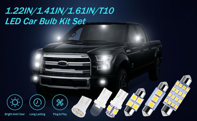 42 Pieces Interior Car Lights, Super Bright White Dome Map Tail Cab Lights Bulb Kit Set , DE3175 T10 31mm 41mm 194 LED Bulb for Your Trucks Width Lamp(White) 42 Pieces Interior Car Lights, Super Bright White Dome Map Tail Cab Lights Bulb Kit Set , DE3175 T10 31mm 41mm 194 LED Bulb for Your Trucks Width Lamp(White)