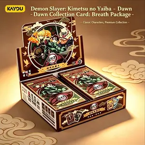 Official Kayou Demon Slayer Card Game, Collectible Cards, Dawn Edition First Wave Breathing Pack, Chinese Version, Anime Merchandise Gift