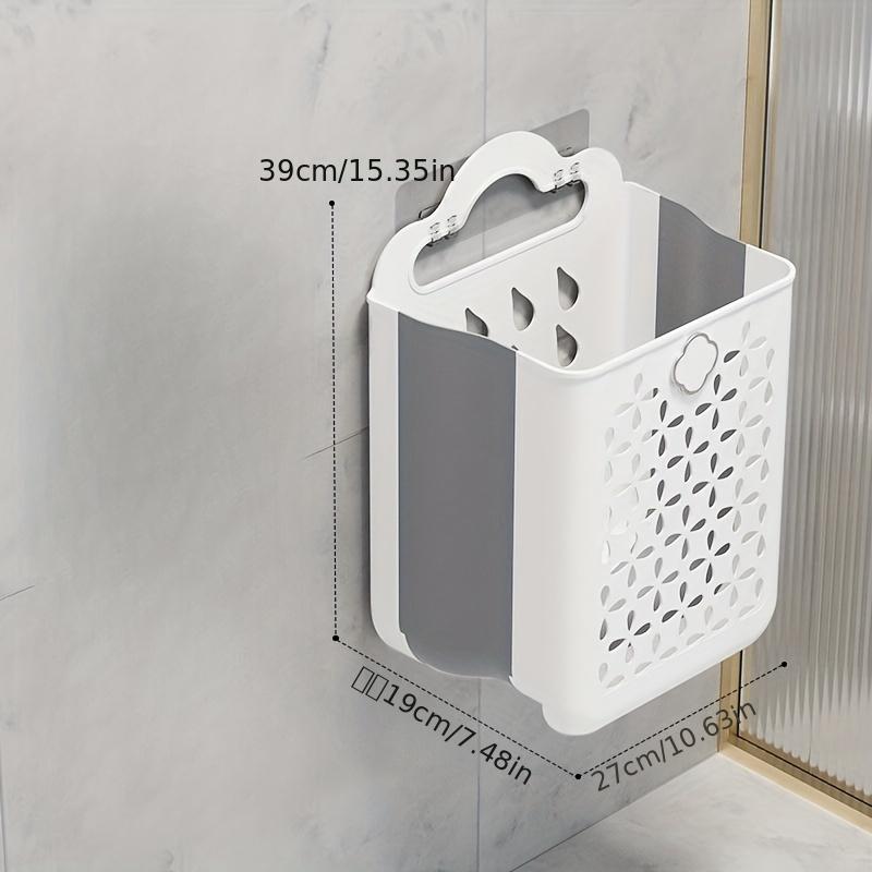 1 foldable storage basket, a wall-mounted extendable storage basket that saves space and is convenient to carry; it can be hung on the wall or placed on the floor, and is used to store toys, vegetables, snacks, bathroom accessories; Hanging Basket
