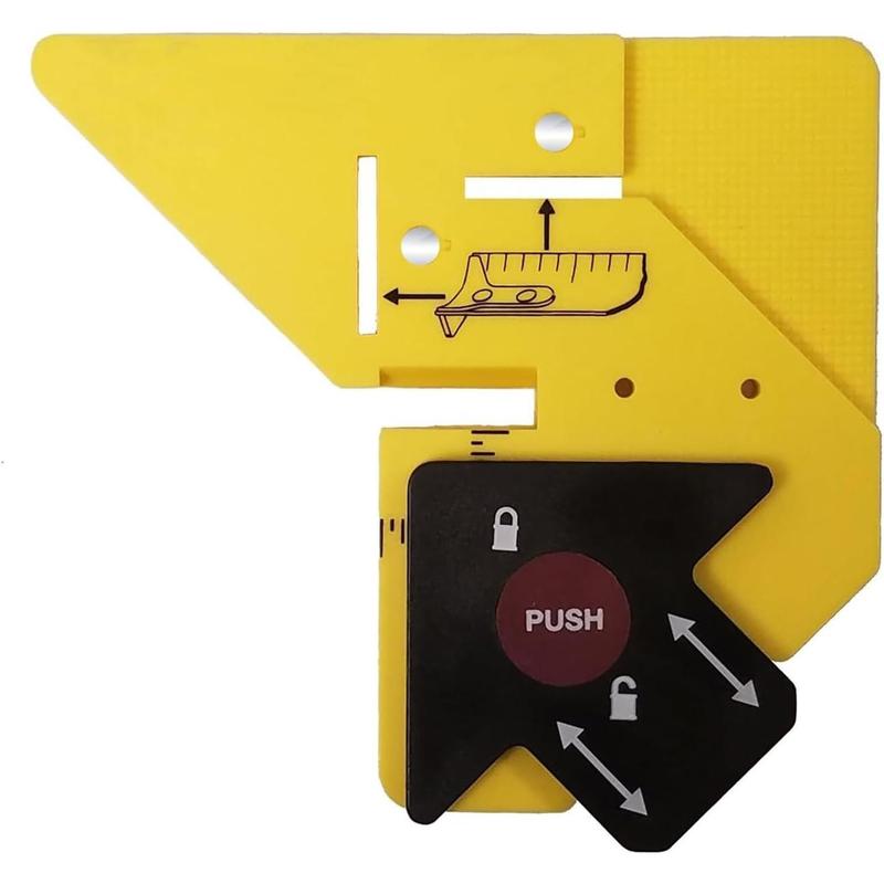 Penitue Trim Carpentry Helper – 45° Bevel Guide & Multi-Angle Measuring Ruler For Door & Window Casing Installation