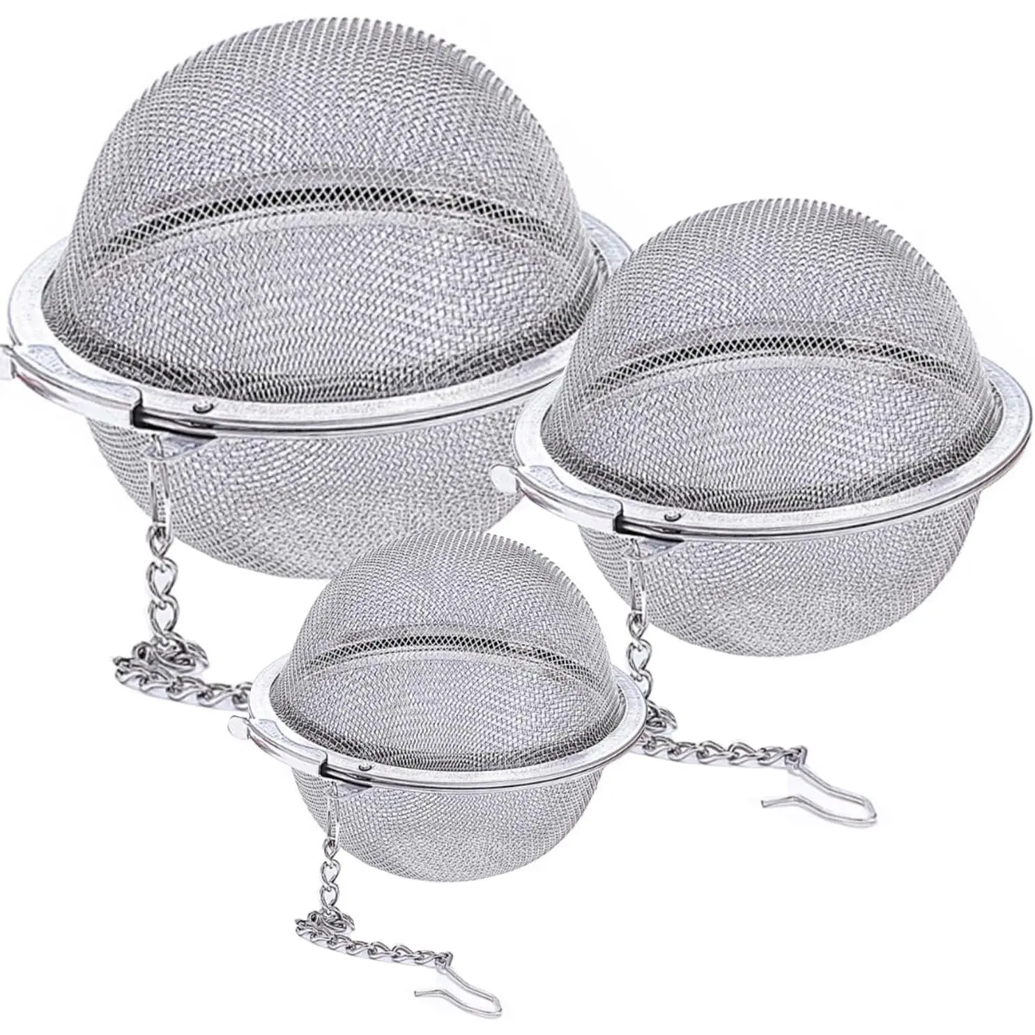 Stainless Steel Mesh  Ball, Extra Fine Mesh  Infuser for Loose Leaf ,  Strainers  Infuser Strainer Filters for  3 count set