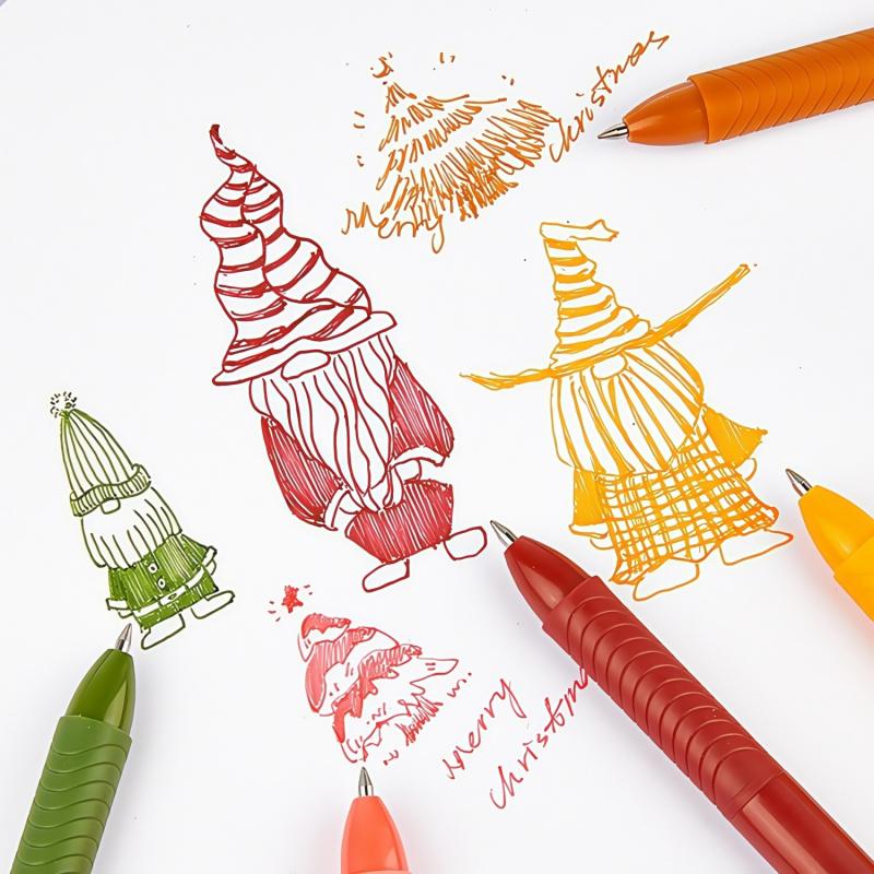 Retractable Gel Ink Pens,0.5mm Extra Fine Point Tip,Journaling Smooth Writing Note Taking Coloring No Bleed & Smear Smudge, Smudge Free for Drawing, Writing,Planner at School