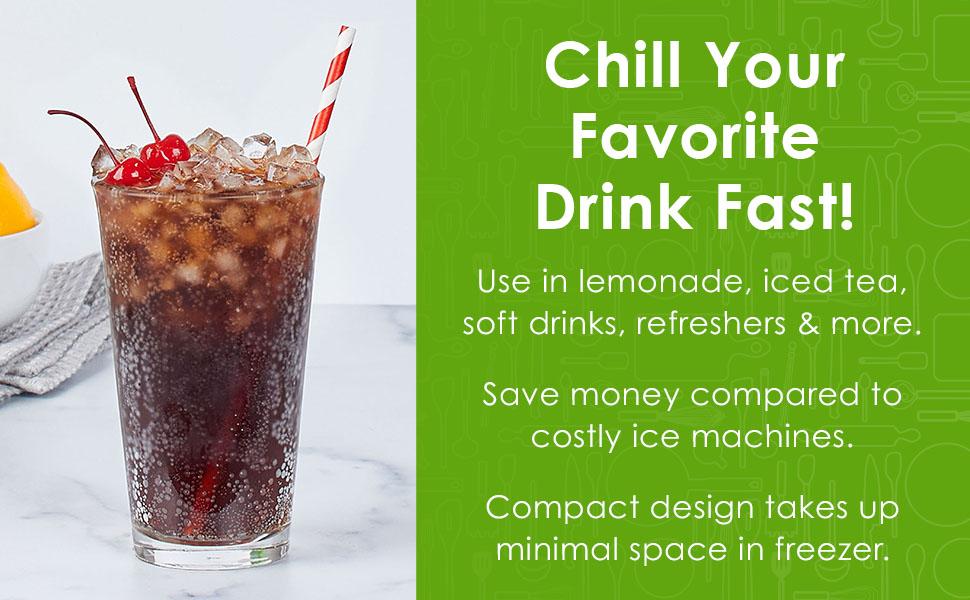 Mini Ice Cylinder- Squeeze & Release- Set of 2, 1000422, Gray