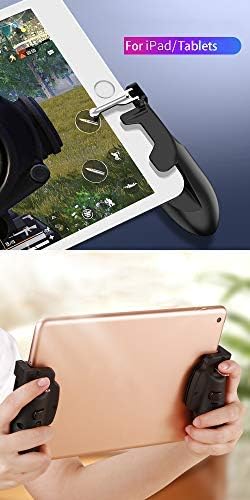 SUNDAY MIRTH Mobile Game Controller for iPad/Tablets, Sensitive Shoot Aim Gamepad Trigger for PUBG/Knives Out, Handgrip for Tablet & Smartphones