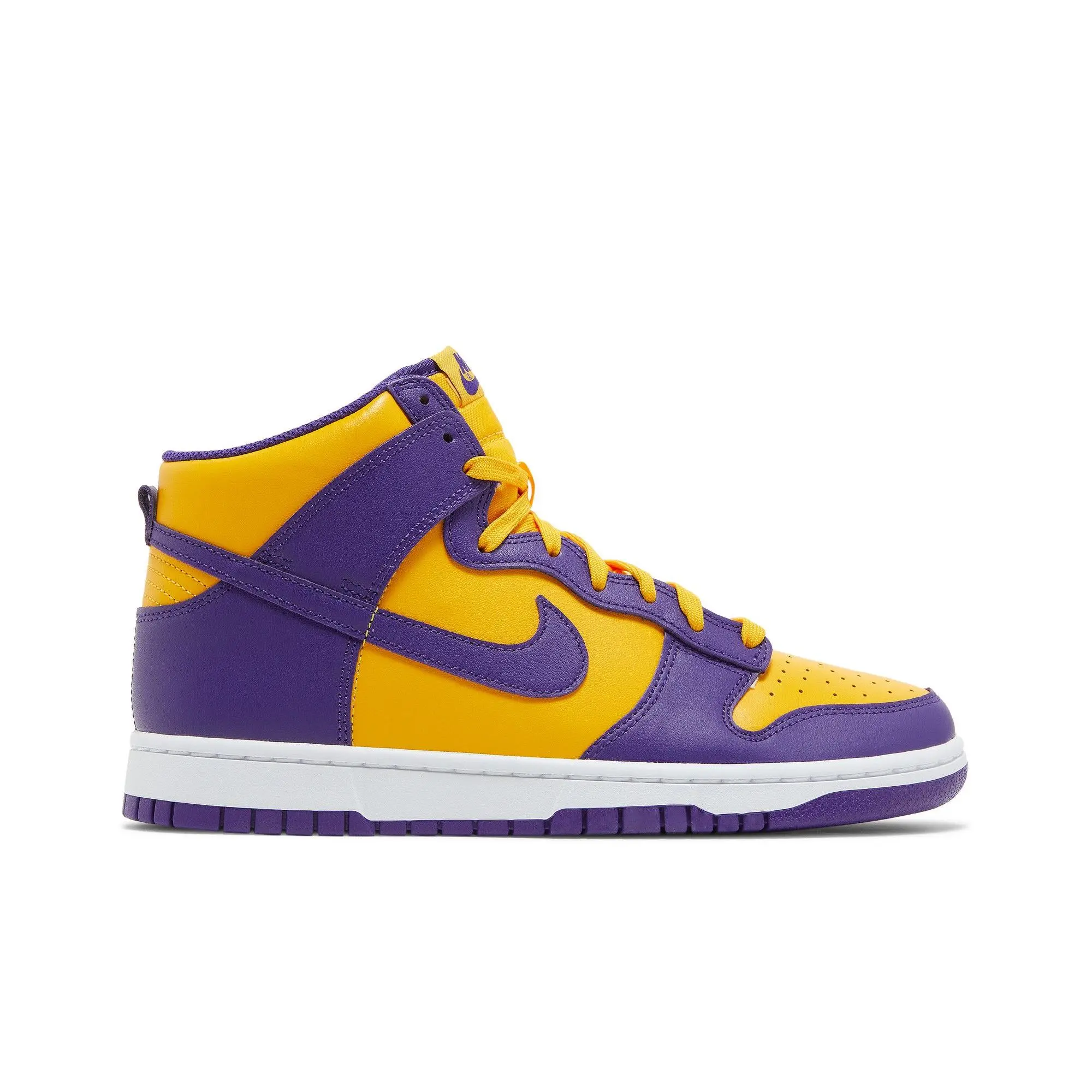 Nike Dunk High 'Lakers' (Unisex) Court Purple/University Gold/White/Court Purple sneakers DD1399 500