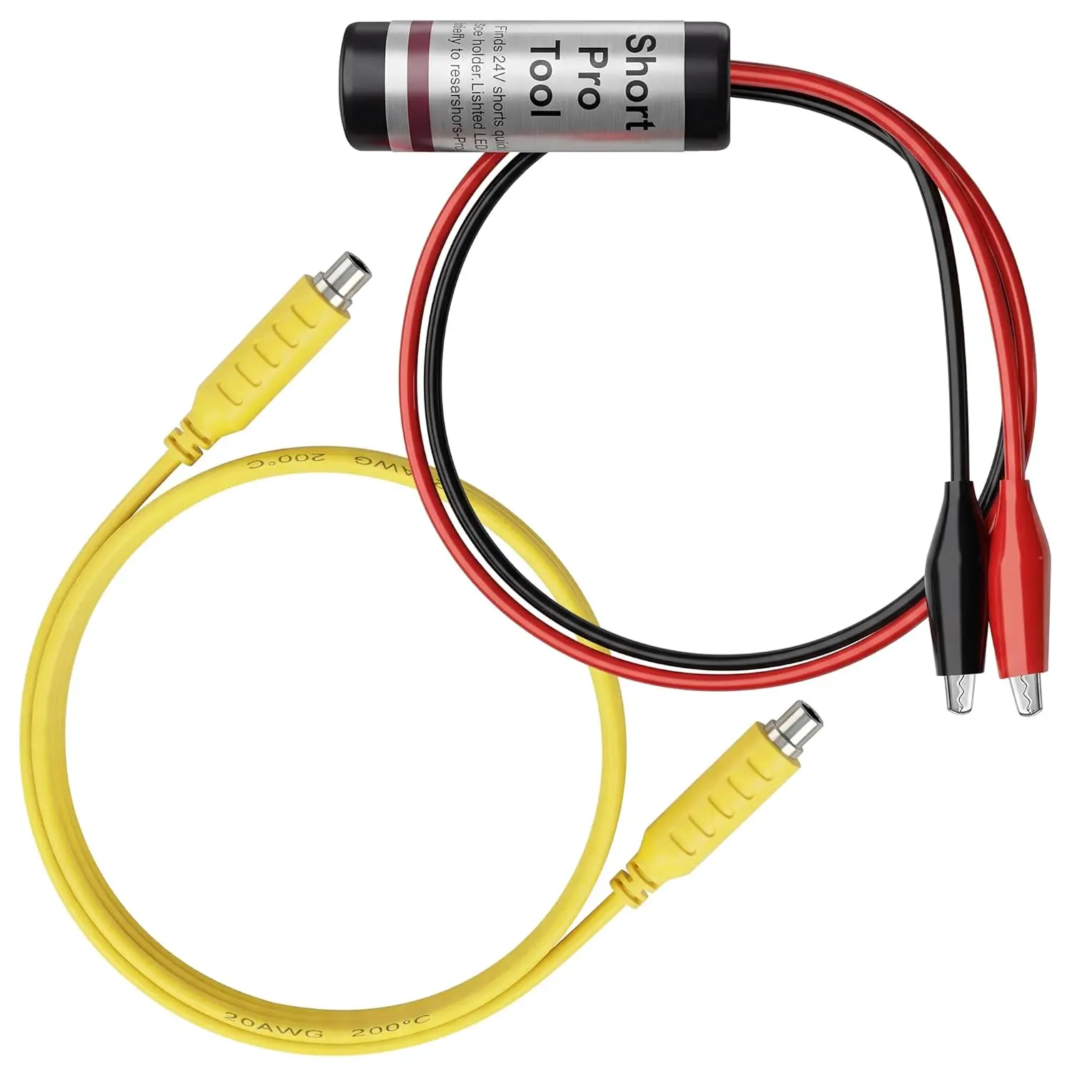 24 VAC Circuit HVAC Short Finder Kit with 12" Lead, Alligator Clips, Magnetic Cable Clips & Jumper Testing Cable for Car HVAC Short Detection & Repair Diagnostics, Detect Shorts