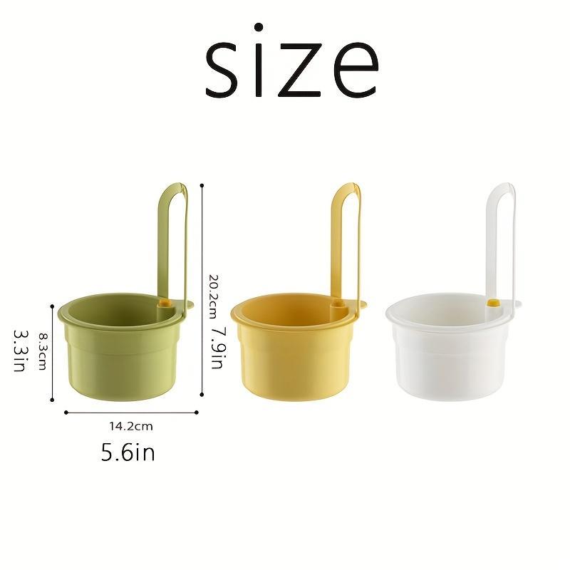 Multi-Function Hanging Kitchen Sink Basket with Button Drain and Storage Design, Easy One-Second Installation, Durable Plastic for Kitchen and Bathroom Organization, Hangable Filter, Kitchen Sink Strainer