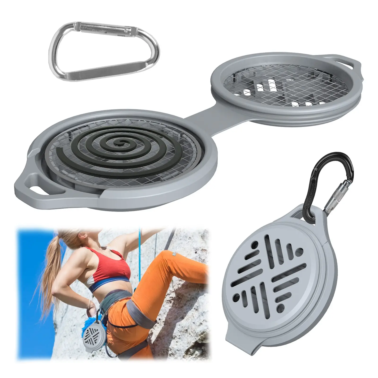 Portable Hanging Mosquito Repellent Tray, Creative Outdoor Camping Mosquito Repeller Stand, Fire-Resistant Mosquito Repellent Holder, Ideal for Travel, Backyard, Picnic, Fishing, Outdoor Mosquito Control