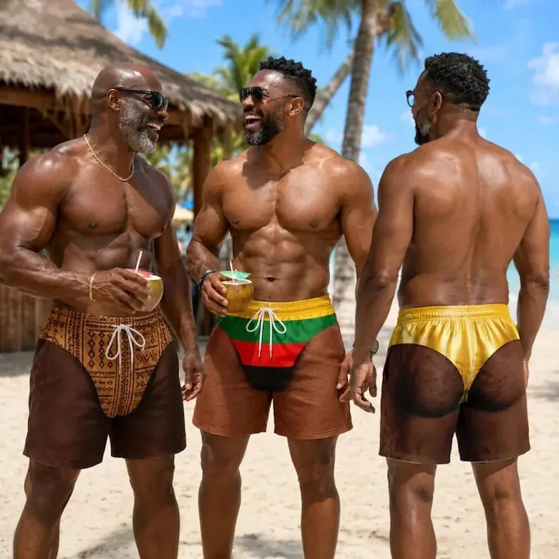 Men's Personalized Funny Swim Trunks - Customized Gifts Beachwear for Husband, Summer Vacation Beach Legend Gift