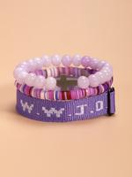 01 Purple Semi-Precious Stone wwjd