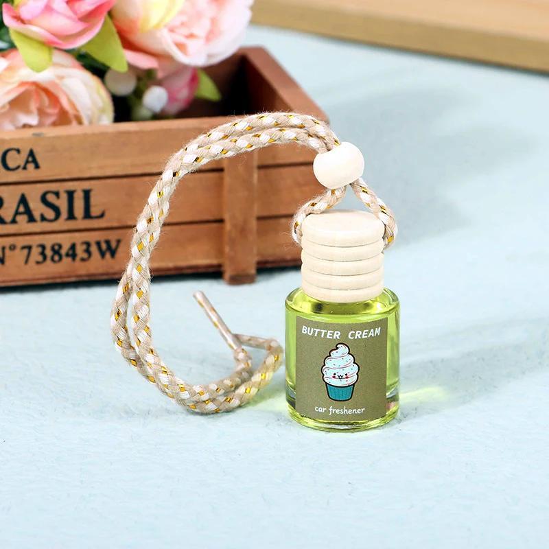 Car Aromatherapy Glass Bottle Pendant, Car Scents, 2 Counts Aromatherapy Rearview Mirror Perfume Pendant, Car Air Freshener Diffuser, Car Interior Accessories