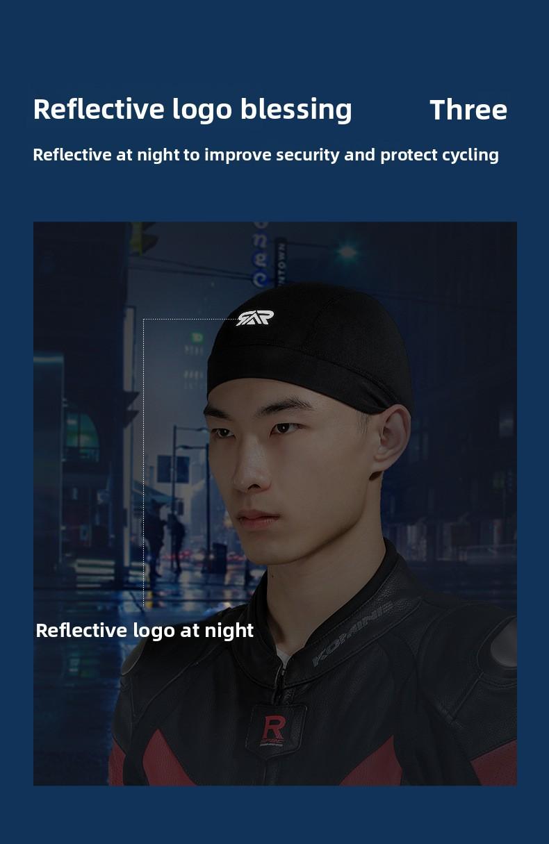 Sun Protection Cycling Cap for Summer, Ice Silk Sunscreen Quick-Dry Bicycle Helmet Liner, Thin Inner Cap