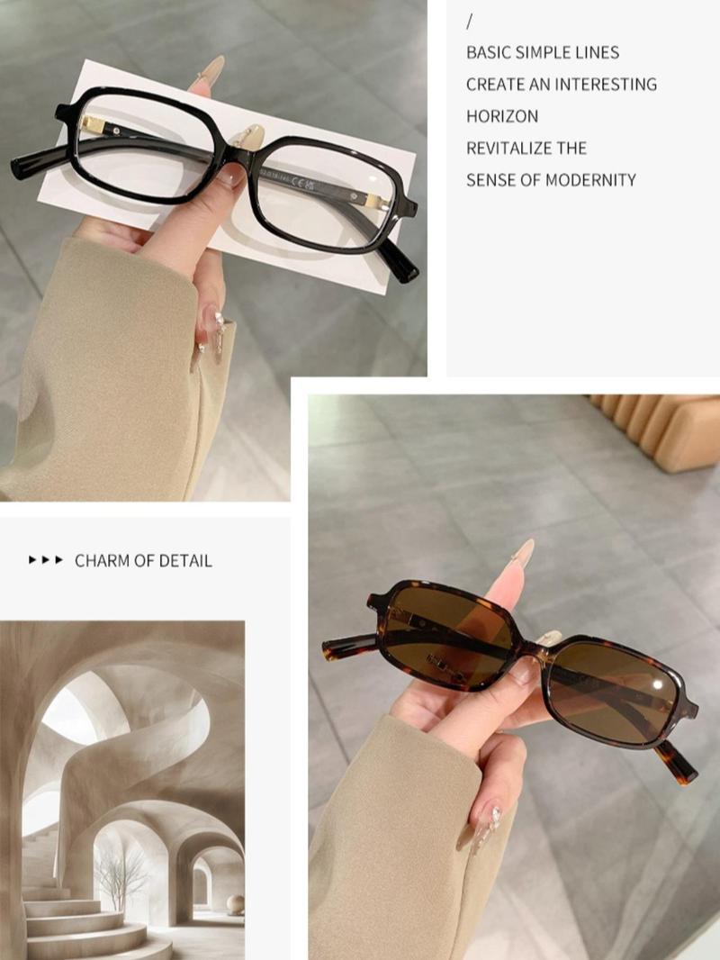 Unisex Vintage Sunglasses, Trendy Casual Sunglasses for Everyday Use, Fashion Accessories for Outdoor Activities