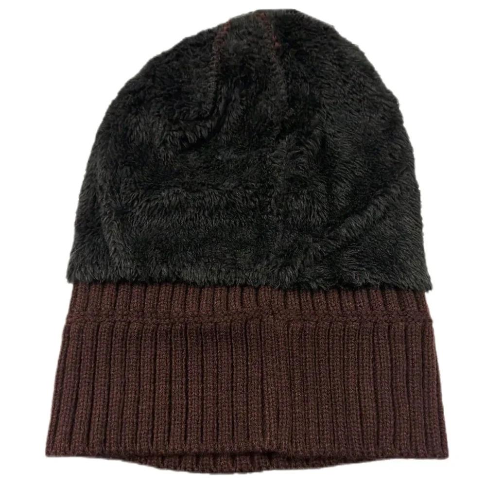 Hot Sale Premium Warm Winter Hat Stylish Plush Fur Lined Thick Cozy Beanie Hat Outdoor Casual Knitted Hats For Men & Women