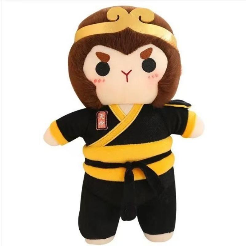 Cute Wukong Sun Wukong doll plush toy Qitian Dasheng monkey children's doll birthday gift