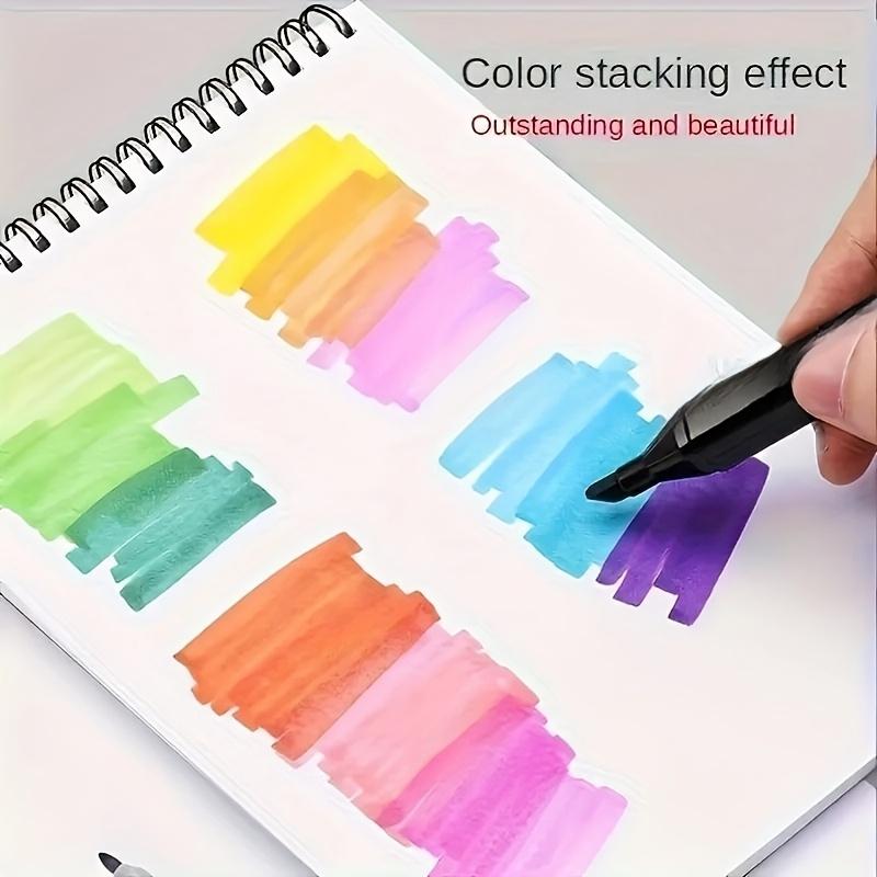 48-Color Dual-Tip Alcohol Marker Set for Artists - Ideal for Drawing, Sketching, Coloring & Highlighting - Vibrant, Non-Toxic Pens in Organized Black Case - Perfect for Adults & Creative Projects