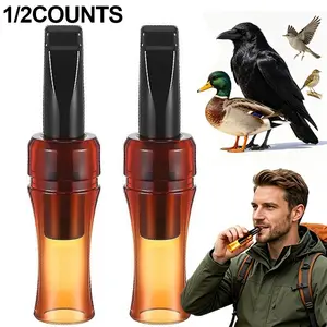 1/2 Counts Crow Call Whistle, Crow Caller to Attract Crows, Portable Sound Crow Caller, ABS Material, Decoying Imitation Crow Caller Whistles for Hunting, Hunting Ideal Gift for Outdoor, Professional, Beginners (Duck Calls)