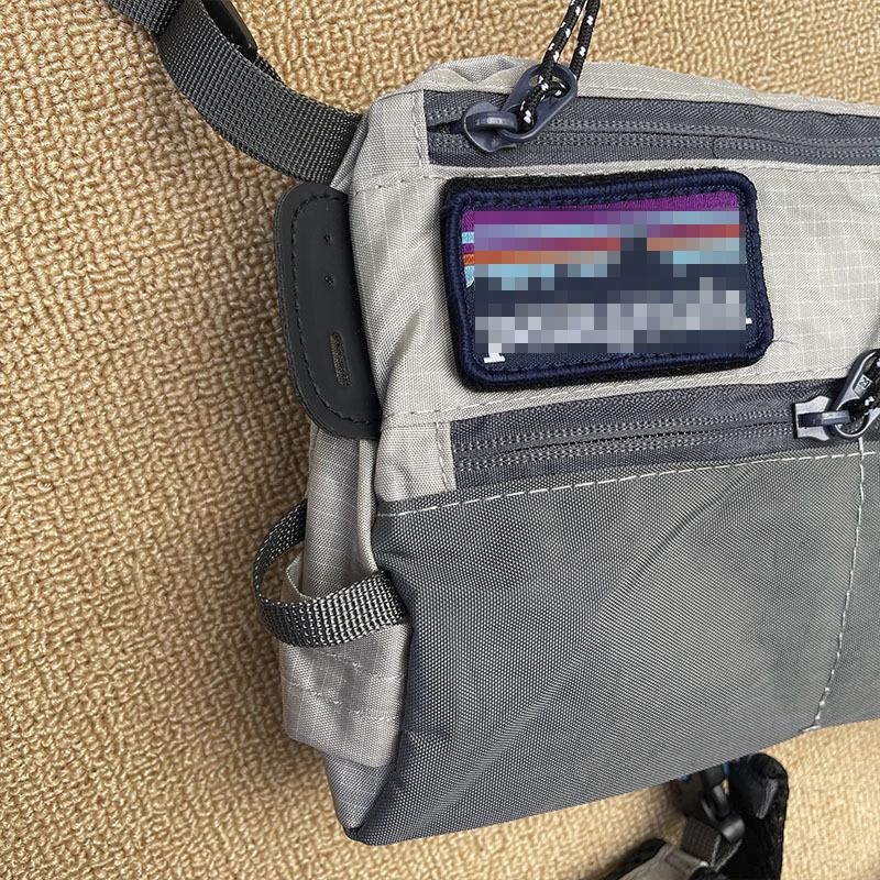 Color-Block Fishing Crossbody Bag Trendy Street Style Shoulder Bag Unisex Outdoor Waterproof Small Bag Multi-Functional Phone Bag