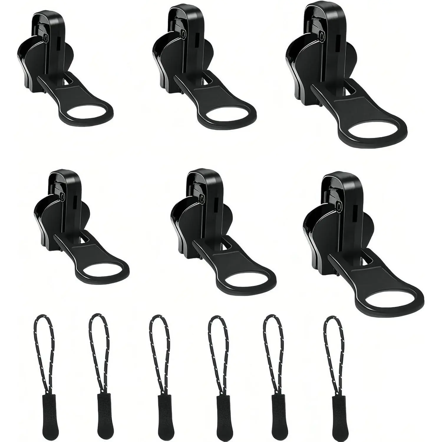 Zipper Repair Kit - 3-Size-Sided Zippers Slider with Zipper Pull for Jackets, Luggage, Backpacks & Gear| No-Sew Installation