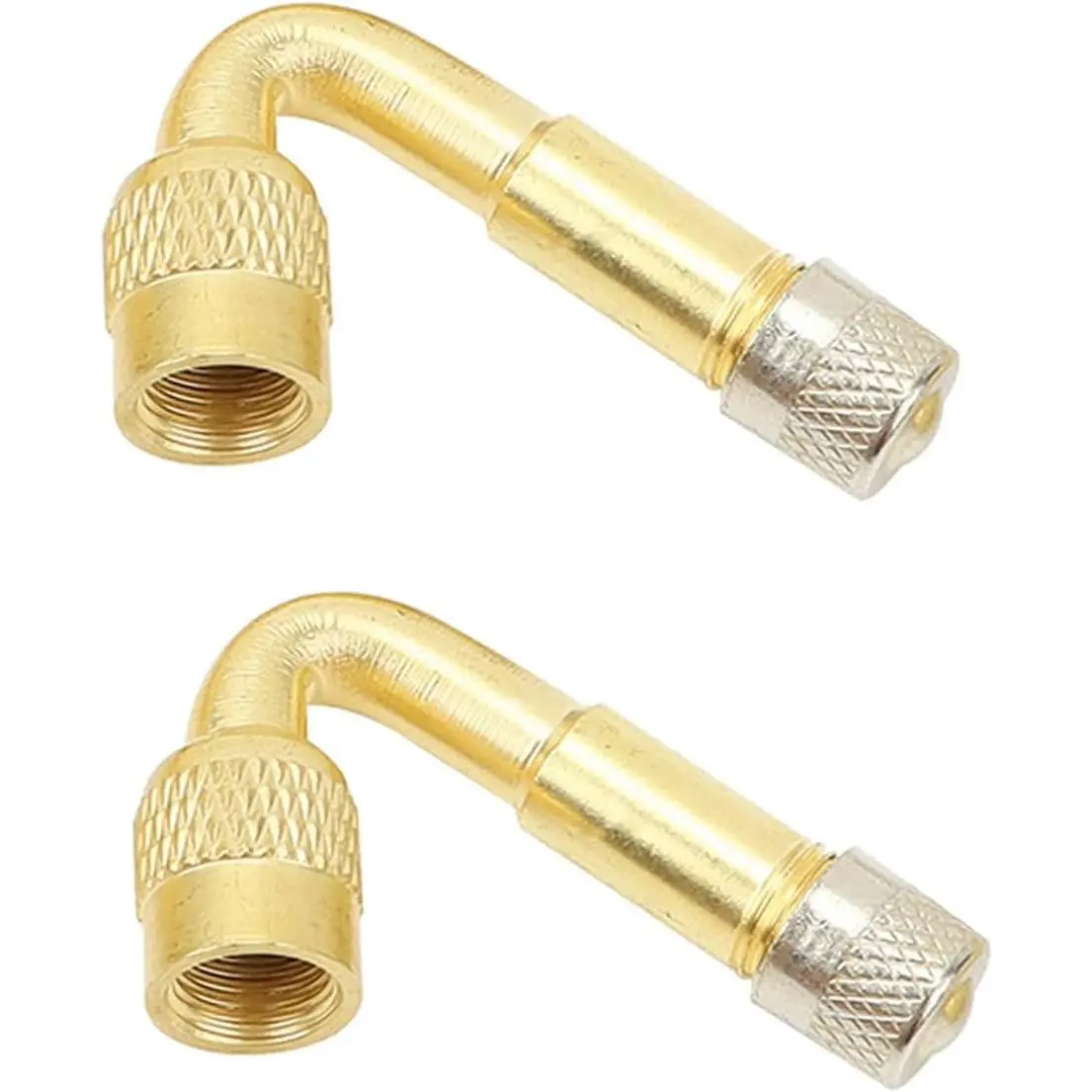 2 count 45  Metal Valve Stem Extenders,  Valve Stem Extensions Compatible for  Wheels Passenger , , RV, , Bicycles,  ()